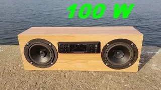 How to make 100W WOODEN SPEAKER﻿ BOX