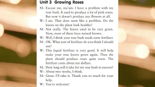 Unit 3- Growing roses -- Listening Practice Through Dictation 1