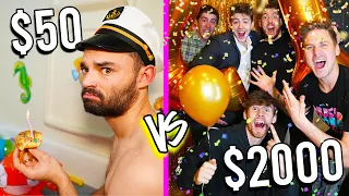 $50 VS $2,000 BIRTHDAY PARTY! *Budget Challenge*