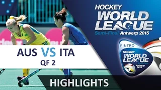 Australia v Italy Match Highlights - Antwerp Women's HWL (2015)