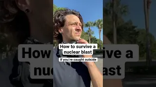 How to survive a nuclear blast when caught outside… #shorts #survival #war #russia #ukraine #learn