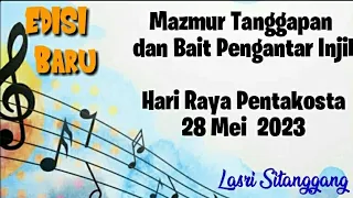 Mazmur Tanggapan||EDISI BARU || Hari Raya Pentakosta || 28 Mei 2023 || Lasri Sitanggang