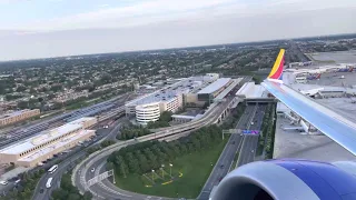 737MAX 8 Takeoff from Chicago-Midway - Southwest Airlines