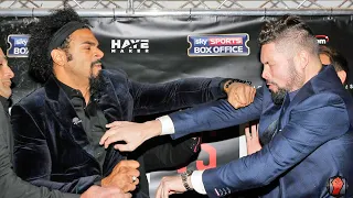 DAVID HAYE PUNCHES TONY BELLEW DURING HEATED FACE OFF! ( FULL FACE OFF VIDEO)