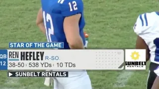 HISTORY MADE! 👀 || Presbyterian QB Ren Hefley Throws 10 TDs in ONE GAME ᴴᴰ