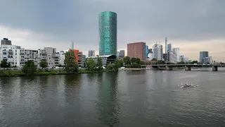 FRANKFURT am MAIN 2023 / WESTHAFEN TOWER * KARPFENWEG * FRIEDENSBRUCKE * HBF (MAIN TRAIN STATION)