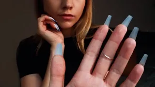 ASMR Hand Movements Whispering & Tapping Long Nails | Hypnosis Guided Meditation