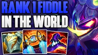 RANK 1 FIDDLESTICKS IN THE WORLD 1V9 GAMEPLAY | CHALLENGER FIDDLESTICKS JUNGLE GAMEPLAY | 13.10 S13