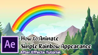 How to Animate Simple Rainbow Appearance | After Effects Tutorial