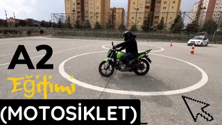 A2 Motosiklet Eğitimi (Sınav Parkuru)