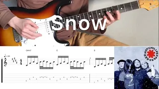 Red Hot Chili Peppers - Snow (hey Oh) (guitar cover with tabs & chords)