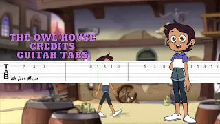 The Owl House - Credits Guitar Tabs #shorts