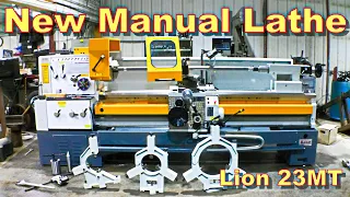 New Manual Lathe, Lion 23MT, Setup and Test Run, 2 Ring Test