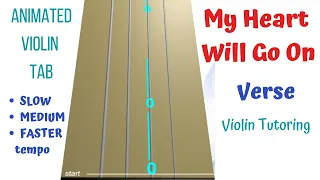 💖🚢💞🧊⚓ MY HEART WILL GO ON 👼😇. 𝐕𝐞𝐫𝐬𝐞: Slow, Medium, Faster. VIOLIN TAB 🎻🔢: "I kept play & play it ♾"👍