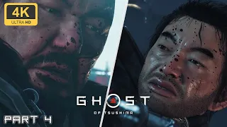 GHOST OF TSUSHIMA - Khotun Khan Boss Fight (Samurai VS Mongol Army) | Part 4 [4K UHD]