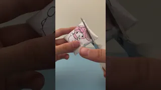 Cutting my sanrio paper squishies 😧 #papersquishy #asmr #sanrio #shorts