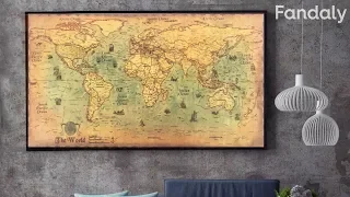 Vintage World Map Poster