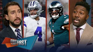 Cowboys def. Eagles behind Dak’s 3 TDs, Jalen Hurts MVP bid in jeopardy? | NFL | FIRST THINGS FIRST