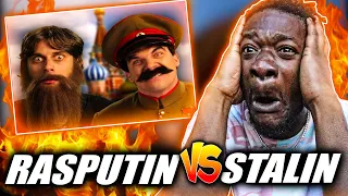 A BATTLE ROYALE! | Rasputin vs Stalin. Epic Rap Battles of History (REACTION)