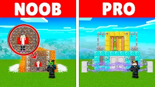 Who Can Escape From SECURITY PRISON: NOOB vs PRO in Minecraft - Maizen JJ and Mikey BUILD CHALLENGE