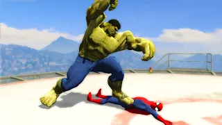 Hulk vs Spider-Man in GTA 5