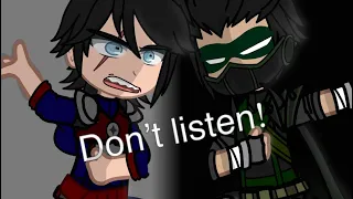 Don’t listen!! || Supersons throughout the Villain AU || DC