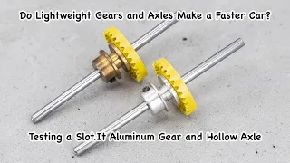 Do Lightweight Axles and Gears improve performance on your Slot.It 1/32 scale slot car