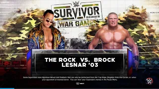WWE 2k23 PS5 The Rock vs Brock Lesnar 03