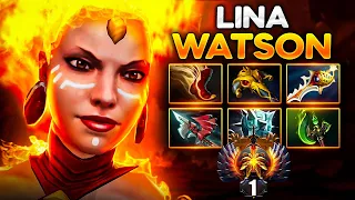 Ватсон вернул 1 ранг на Лине с Рапирой — Lina Watson Dota 2