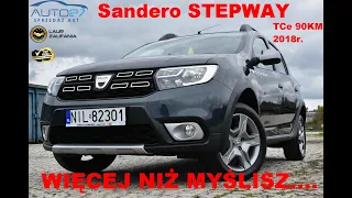 #AUTO27​ - SPRZEDANA - TEST -DACIA SANDERO STEPWAY. 0.9TCe 90KM. 84TKM. 2018r. Więcej niż myślisz.