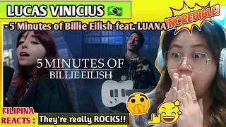 LUCAS VINICIUS - 5 Minutes of Billie Eilish feat. LUANA | FILIPINA REACTS