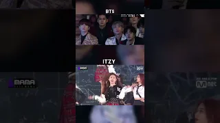 BTS reaction to itzy dalla dalla