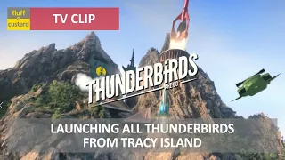 Launching All Thunderbirds From Tracy Island | Thunderbirds Are Go 1x26 • Clip