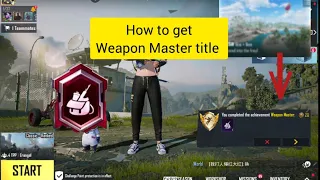 BGMI PUBG MOBILE WEAPON MASTER TITLE * EASY * MUST WATCH!