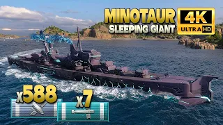 Cruiser Minotaur: Excellent job in under 9 minutes - World of Warships