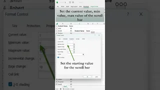 How to Create a Scrolling Table in Excel