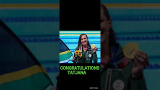 Tatjana Schoenmaker claims gold im 200m breaststroke at and sets a new World Record