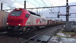 (HD) Trains at Villeneuve Saint George's 10/1/17 - Including SNCF, VFLI & Fret