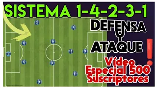 Sistema 1-4-2-3-1 ➡️ Defensa y Ataque ❗Cómo Funciona ❓ 🔴 Vídeo Especial 500 Suscriptores 🔴