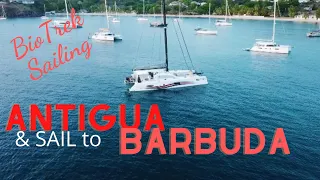 Ep. 77.  Antigua arrival;  Exhilarating SAIL to Barbuda