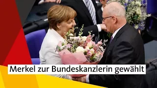 Merkel zur Bundeskanzlerin gewählt