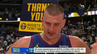 Nikola Jokic emphasizes trusting his teammates after win vs. Lakers in Game 1 | NBA on ESPN