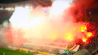 Piroshow od Ultras Silesia podczas Derbów Śląsk Wrocław vs Zagłębie Lubin - 27.02.2022