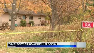 Jayme Closs house torn down