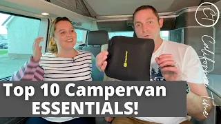 Top 10 Campervan ESSENTIAL Accessories for Beginners with our VW California Ocean