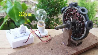 I turn Ceiling Fan into 220v electric Generator
