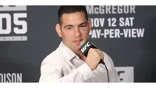 Chris Weidman Addresses Yoel Romero's Antics & PEDs  (UFC 205 Post)