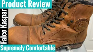 Falco Motorcycle Boot Review - Kaspar Brown Leather.