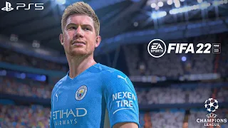 FIFA 22 - Man City vs. Real Madrid - UEFA Champions League 21/22 Semi Final PS5 Gameplay | 4K