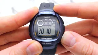 Часы Casio Illuminator W-210-1B [W-210-1BVEF] - Инструкция, как настроить от PresidentWatches.Ru